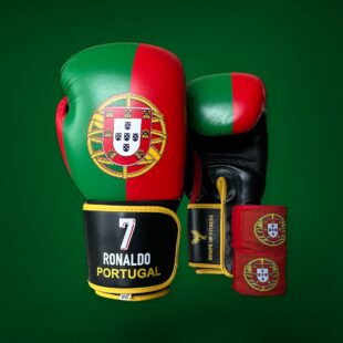 Portugal Ronaldo Boxing Gloves & Wraps Set