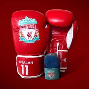 Liverpool M. Salah Boxing Gloves & Wraps Set